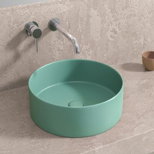 KARAG MINT мивка за баня върху плот, зелен мат