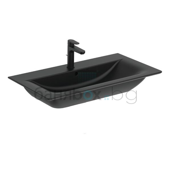 IDEAL STANDARD CONNECT AIR 84 SB черна мебелна мивка за баня 