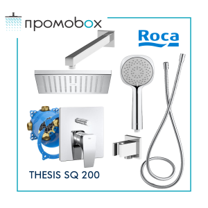 ROCA THESIS RAINSENSE SQAURE душ комплект за вграждане