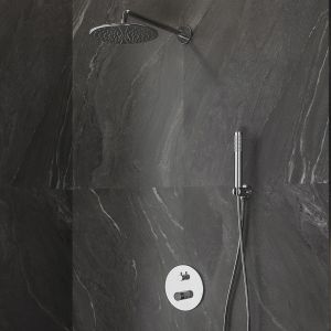 KARAG JOAN NERO душ-система за вграждане, черен мрамор 