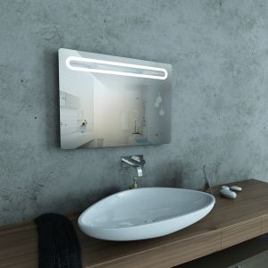 FLEXMEBEL HOVER H огледало за баня с вградено LED осветление