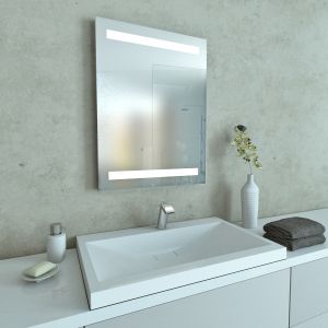 FLEXMEBEL DUO огледало за баня с вградено LED осветление